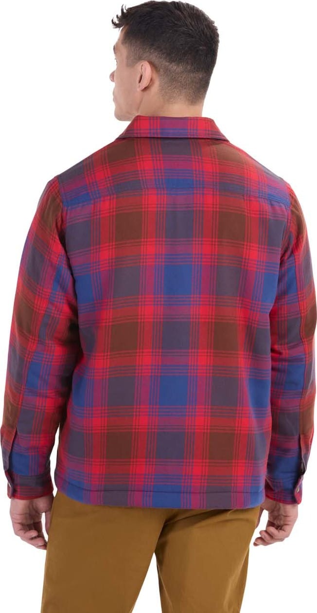 Marmot Men's Ridgefield Sherpa Flannel Shirt Jacket Team Red Marmot