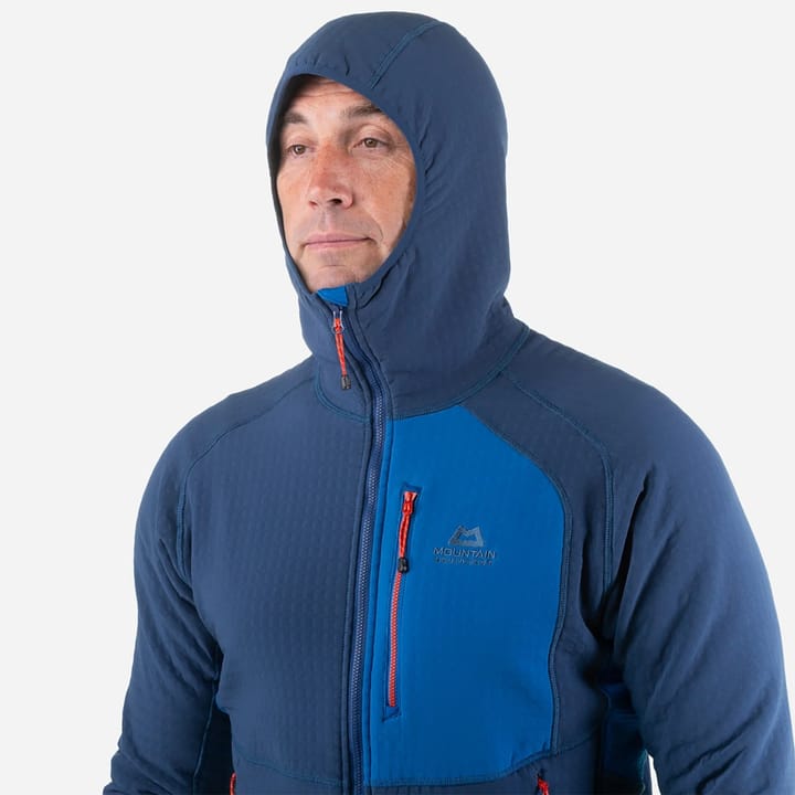 Mountain Equipment Shroud Hooded Jacket Cardinal Orange/Medieval Blue Mountain Equipment