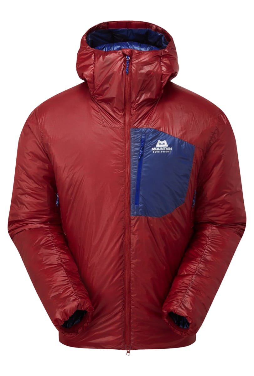 Mountain Equipment Oreus Hooded Mens Jacket Merlot/admiral Blue