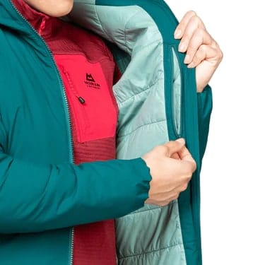 Mountain Equipment Andola Hooded Wmns Jacket Deep Teal Mountain Equipment