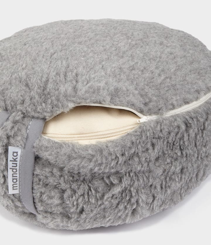 Manduka Wool Meditation Cushion Gry Manduka