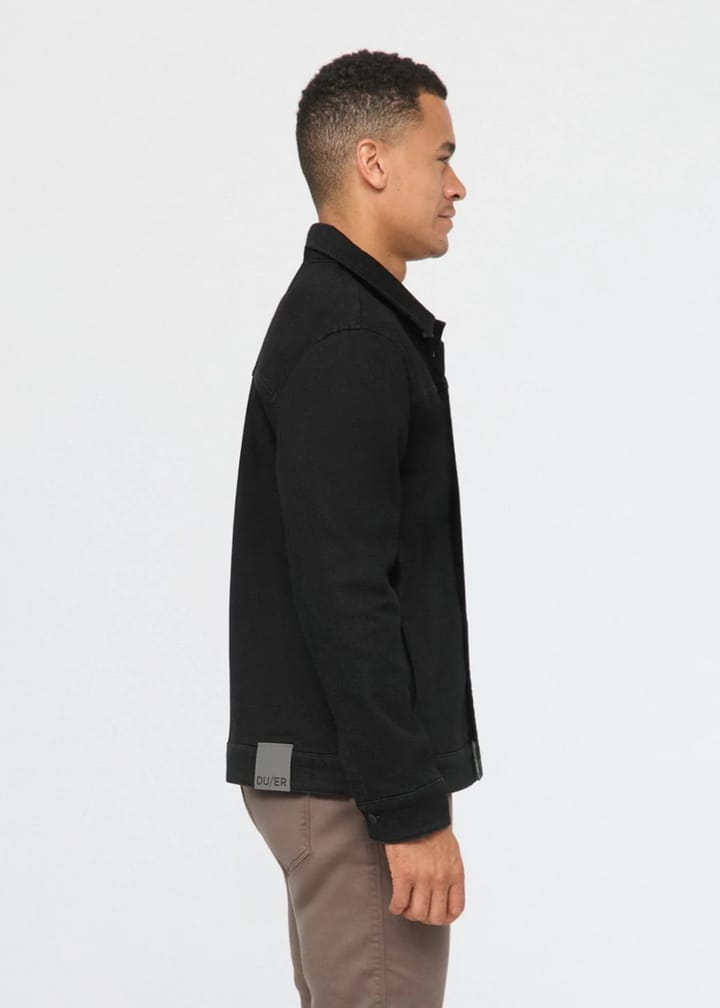 Duer Tech Fleece Denim Jacket Black Duer