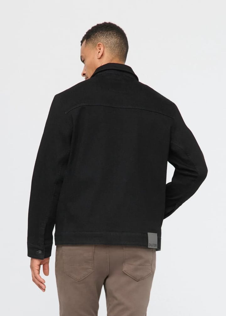 Duer Tech Fleece Denim Jacket Black Duer