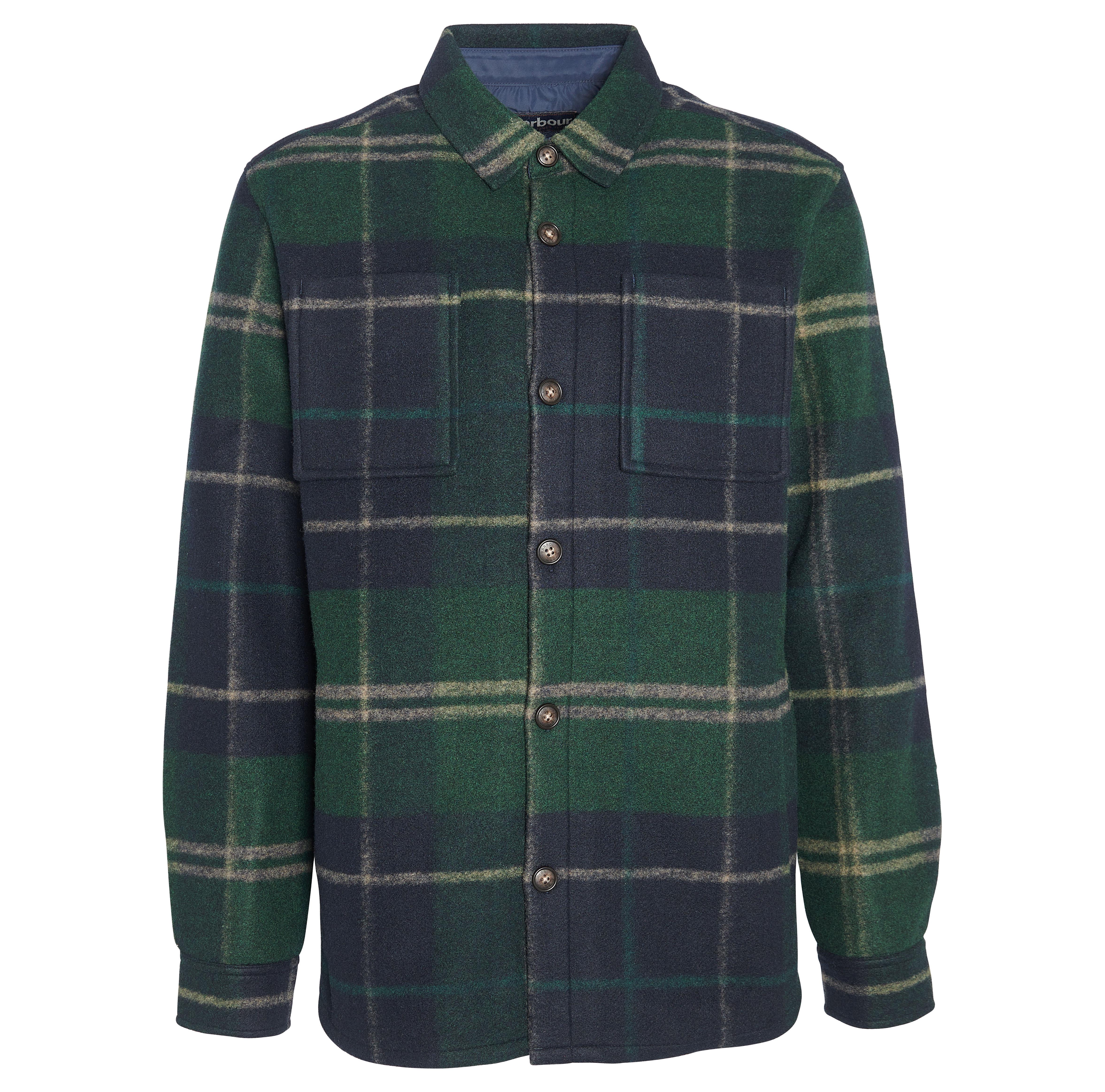 Barbour Men’s Chapter Overshirt Green Loch Tartan