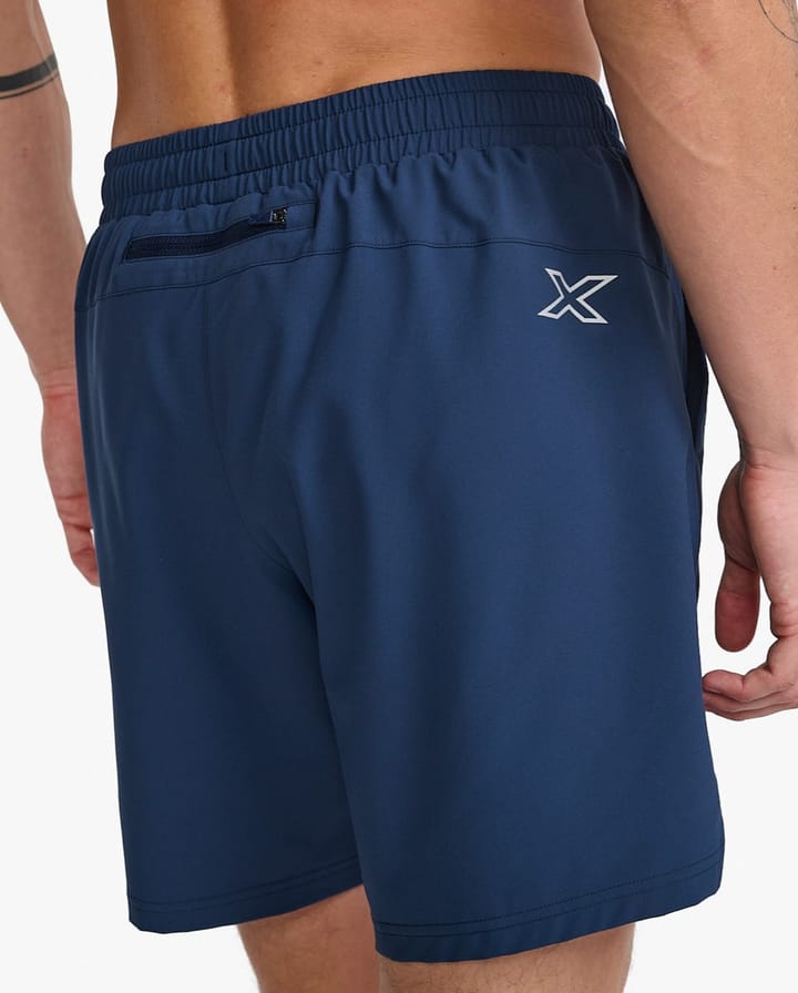 2XU Men's Aero 7 Inch Shorts Midnight/Silver Reflective 2XU