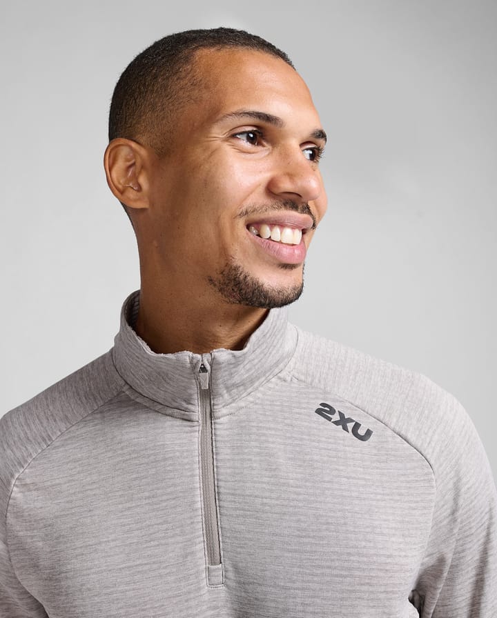 2XU Ignition 1/4 Zip Carbon/Black Reflective 2XU