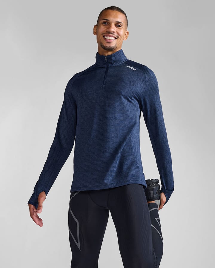 2XU Ignition 1/4 Zip Midnight/Silver Reflective 2XU