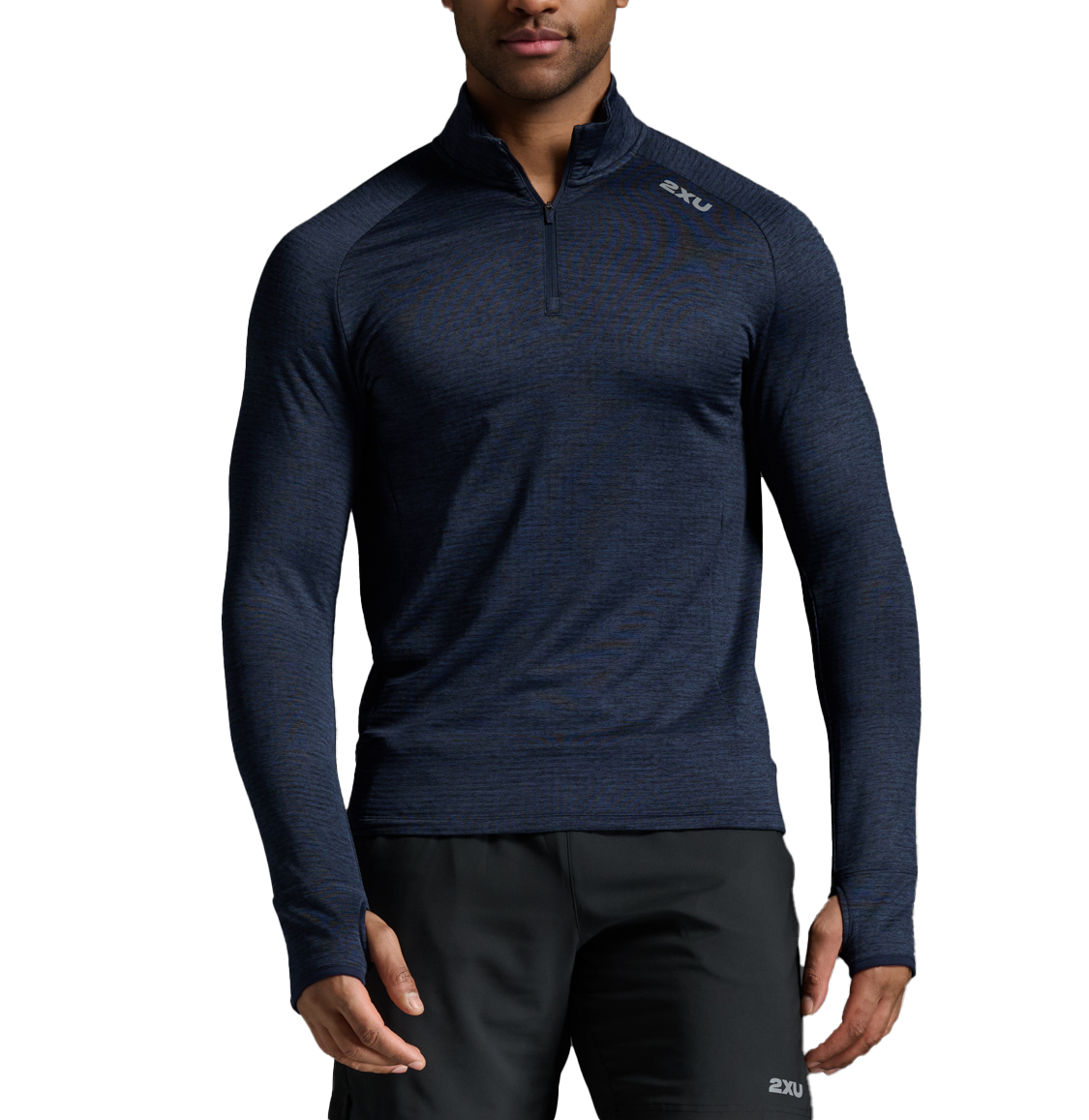 2XU Men’s Ignition 1/4 Zip Midnight/Silver Reflective