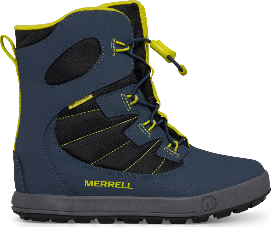 Merrell Juniors’ Snow Bank 4.0 Waterproof Navy/lime