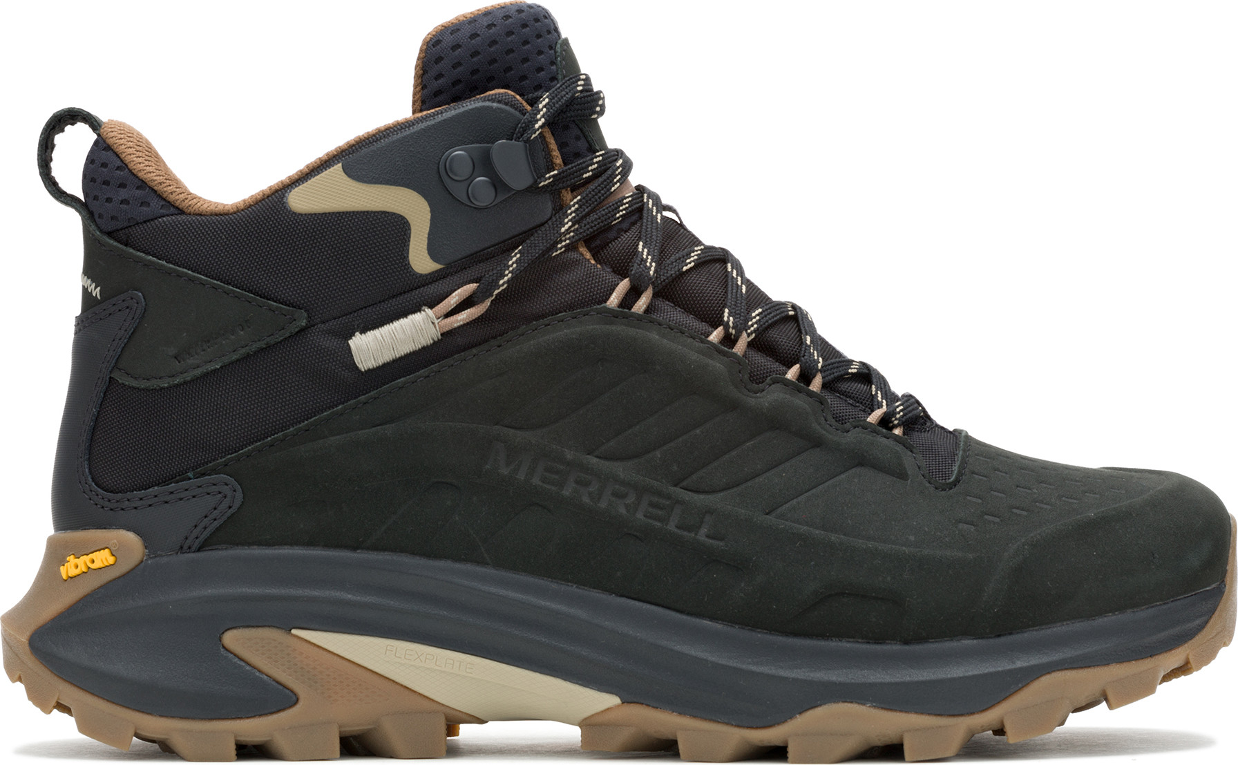 Merrell Men’s Moab Speed 2 Leather Mid Waterproof Black