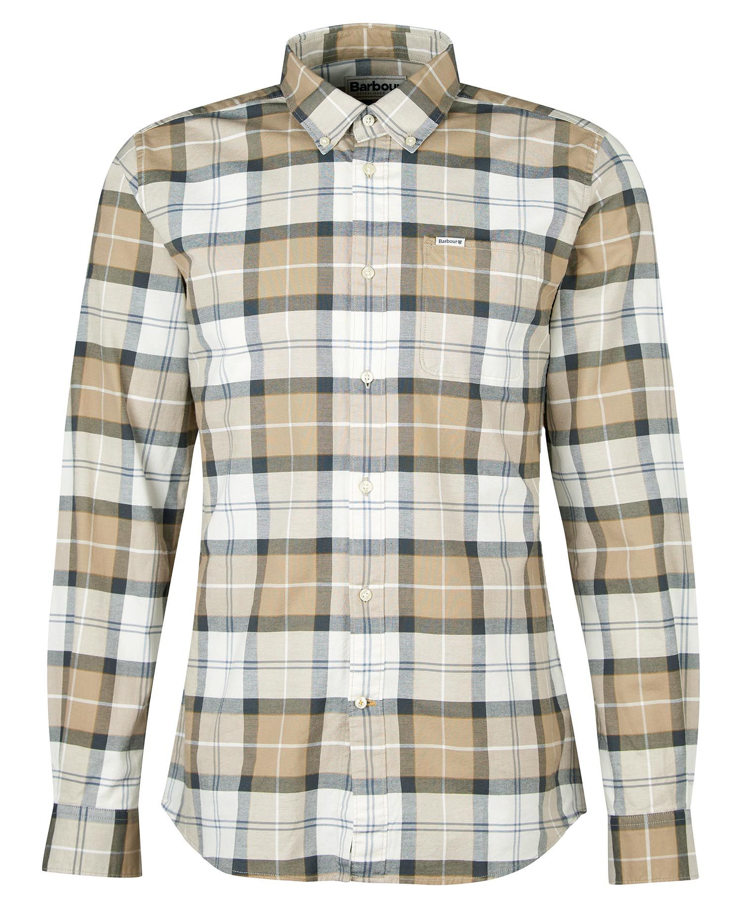 Barbour Men’s Lewis Tailored Fit Shirt Amble Sand Tartan