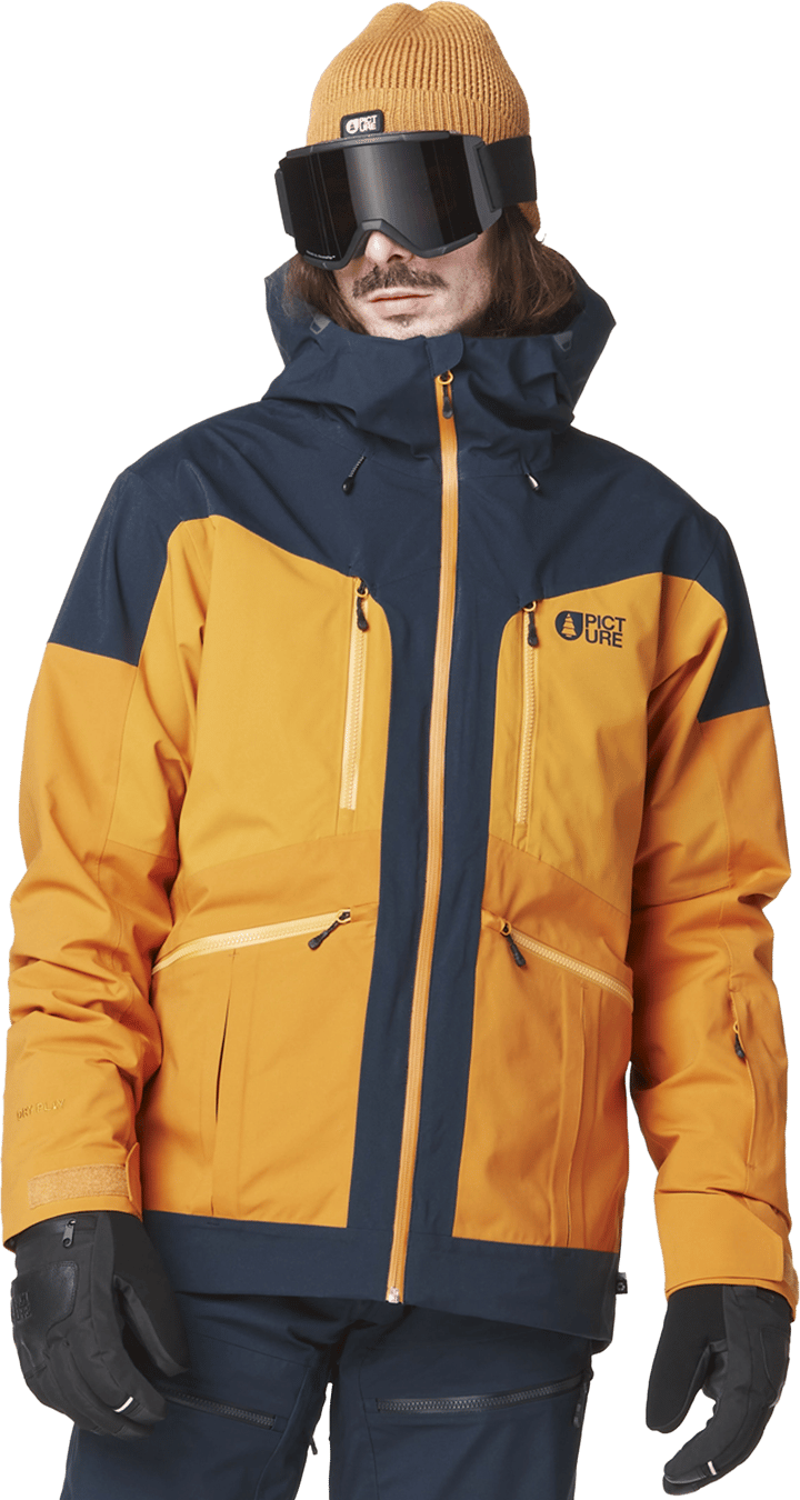 Picture Organic Clothing Men's Naikoon Jacket Dark Blue Camel Honey Picture Organic Clothing