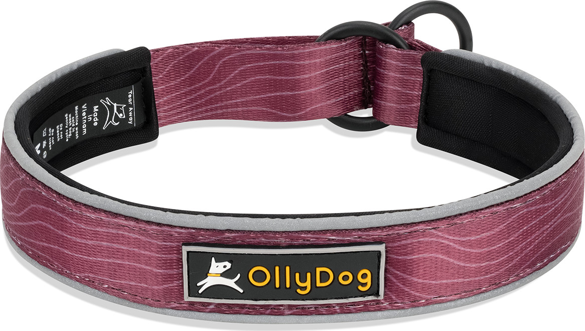 OllyDog Martingale Reflective Comfort Collar Rosewood