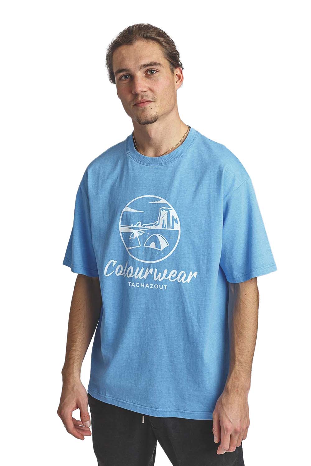 ColourWear Men’s Surf Tee Light Blue