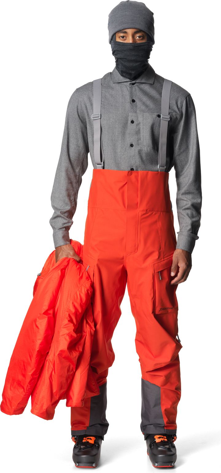 Houdini Men's Rollercoaster Bib Pants En Route Red Houdini