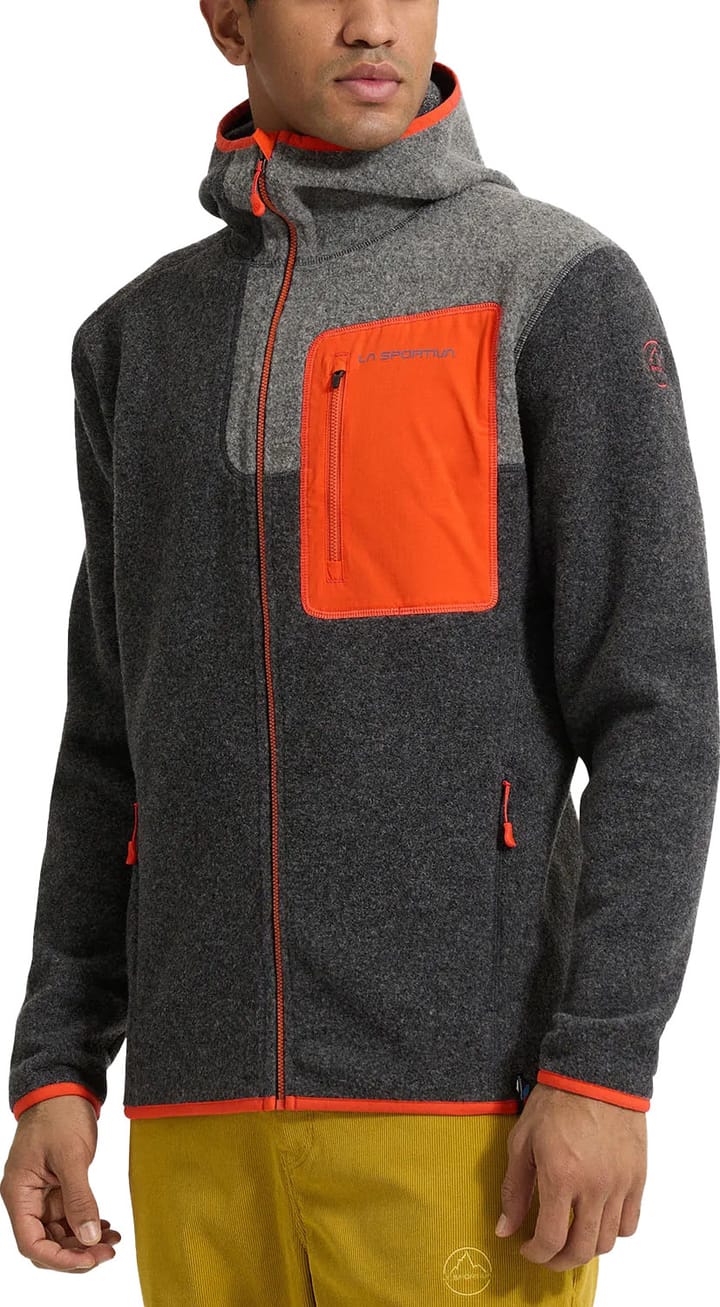 La Sportiva Men's Agon Hoody Carbon/cherry Tomato La Sportiva