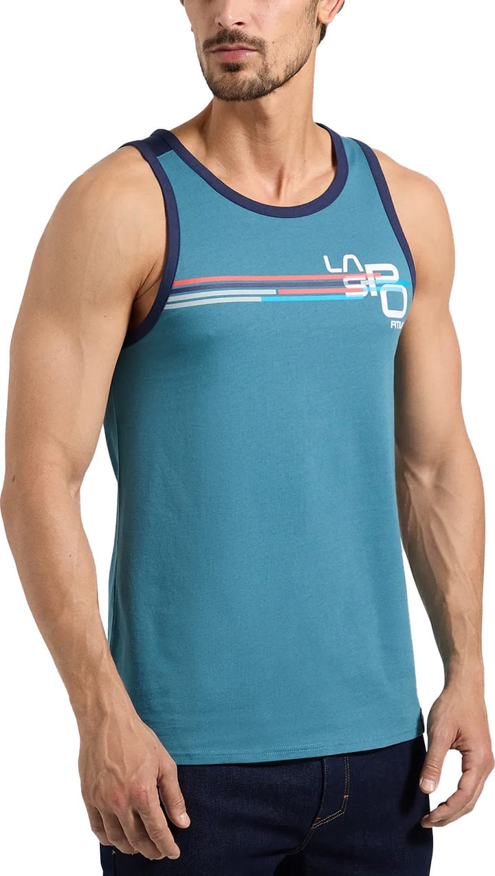 La Sportiva Men's Stripe Cube Tank Hurricane/deep Sea La Sportiva