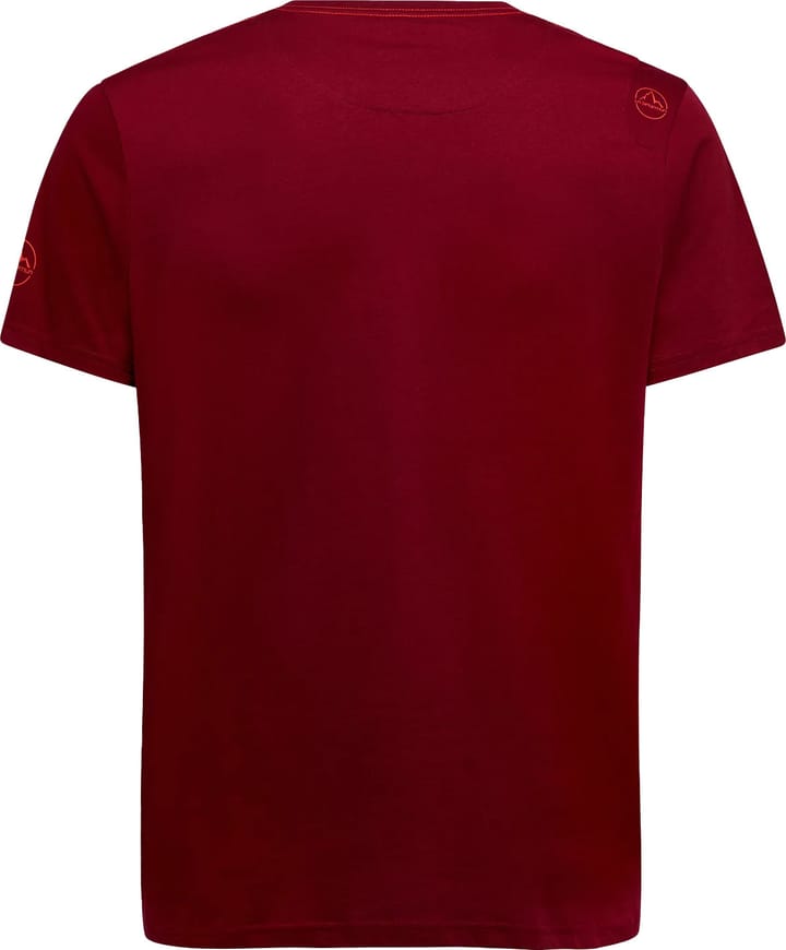 La Sportiva Men's Stripe Cube T-Shirt Sangria La Sportiva