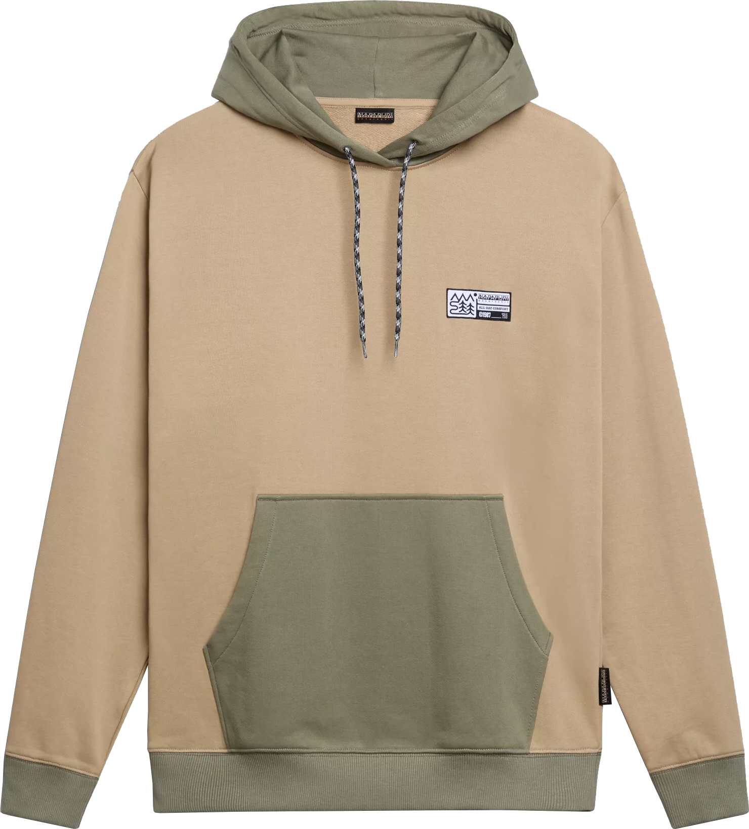 Napapijri Men’s Faber Hoodie Beige Cornstalk