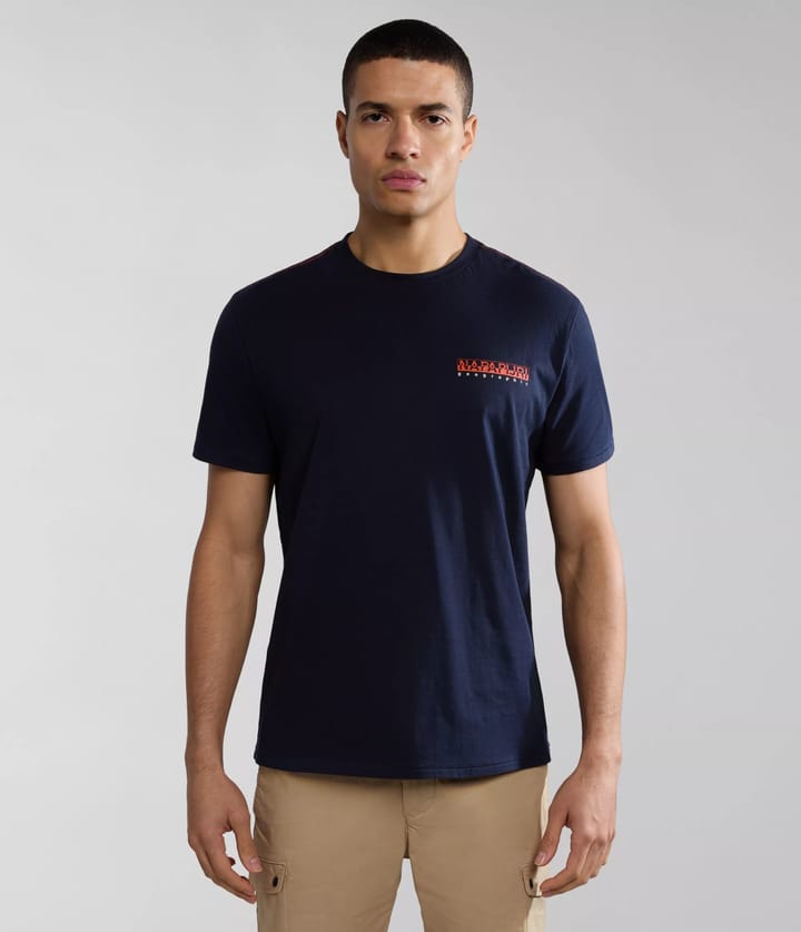 Napapijri Men's Gras Short Sleeve T-Shirt Dark Blue Napapijri