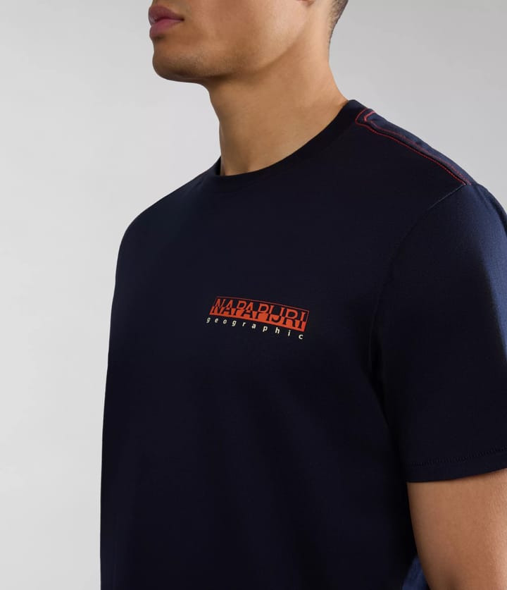 Napapijri Men's Gras Short Sleeve T-Shirt Dark Blue Napapijri