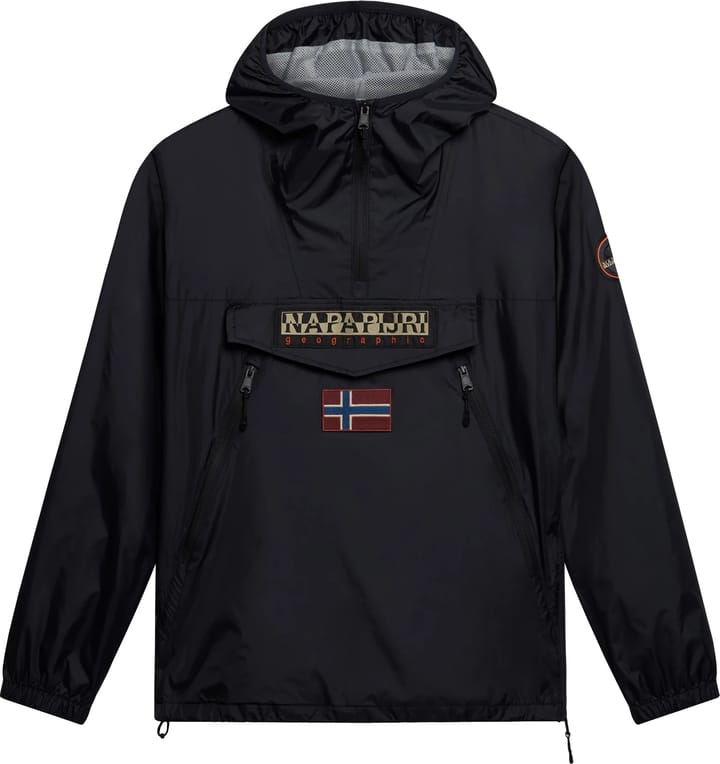 Napapijri Unisex Rainforest Ripstop Anorak Jacket Black Napapijri