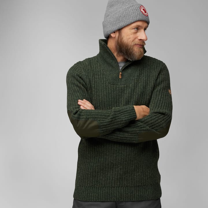 Fjällräven Övik Half Zip Knit M Dark Grey Fjällräven