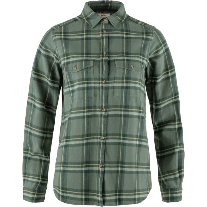 Fjällräven Övik Heavy Flannel Shirt W Patina Green-Deep Patina Fjällräven