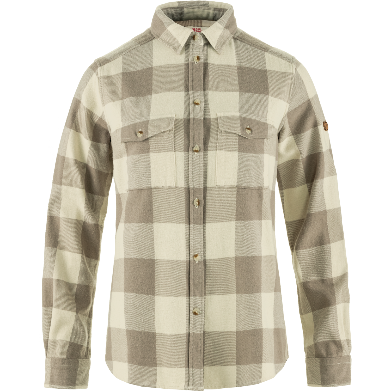 Fjällräven Women’s Övik Heavy Flannel Shirt Fog-Chalk White