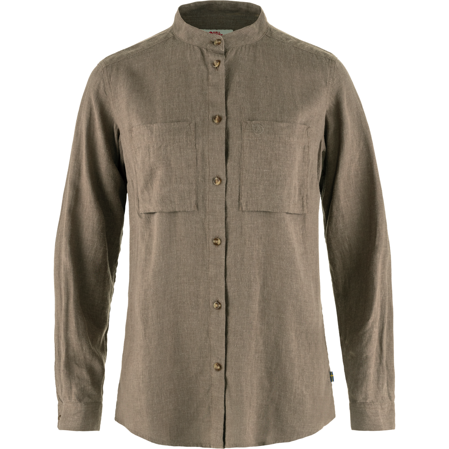 Fjällräven Women’s Övik Hemp Shirt Long Sleeve Suede Brown