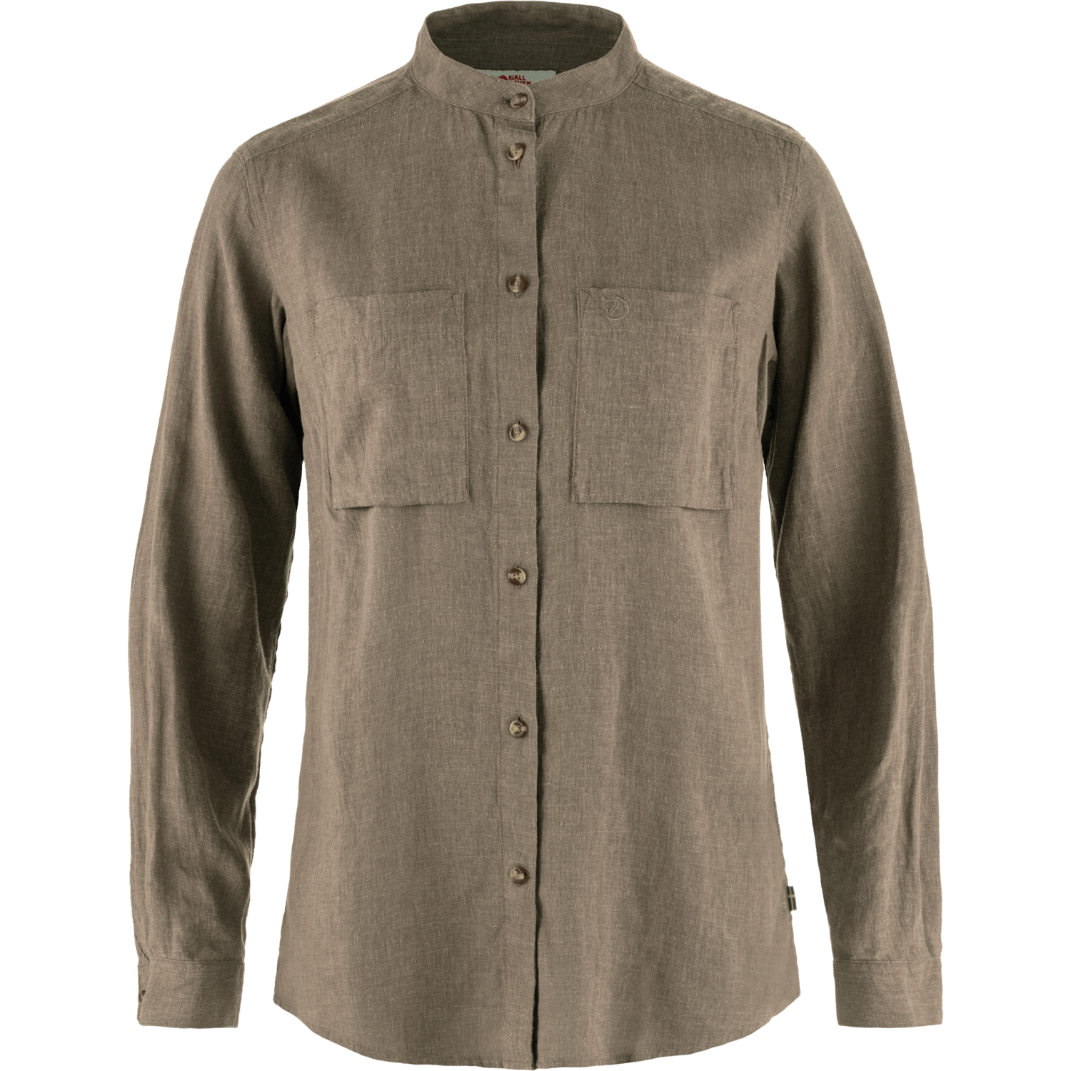 Fjällräven Women's Övik Hemp Shirt Long Sleeve Suede Brown