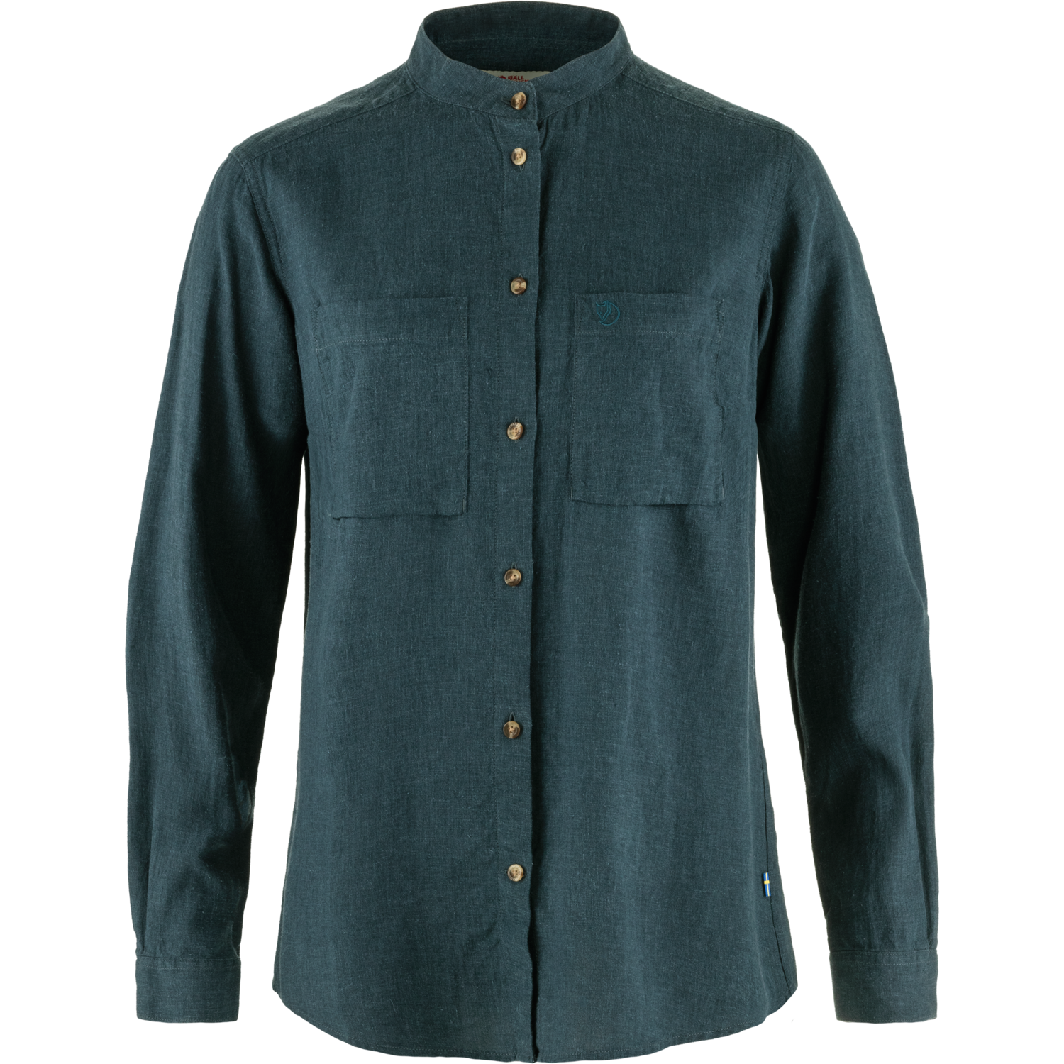 Fjällräven Women’s Övik Hemp Shirt Long Sleeve Mountain Blue