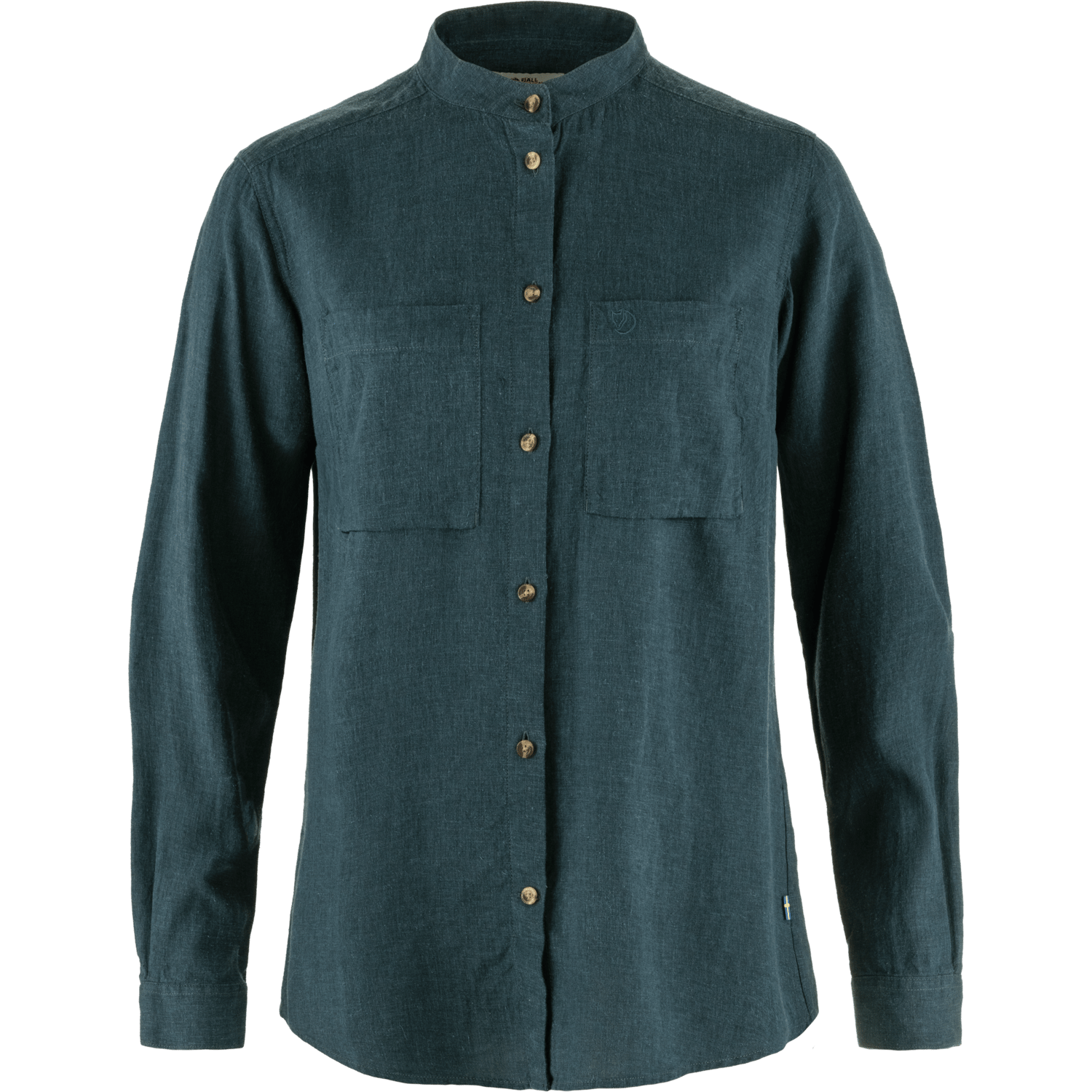 Fjällräven Women's Övik Hemp Shirt Long Sleeve Mountain Blue