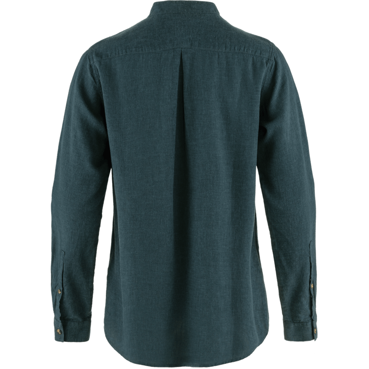 Fjällräven Women's Övik Hemp Shirt Long Sleeve Mountain Blue Fjällräven