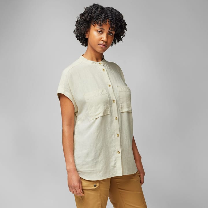 Fjällräven Women's Övik Hemp Shirt Short Sleeve Chalk White Fjällräven