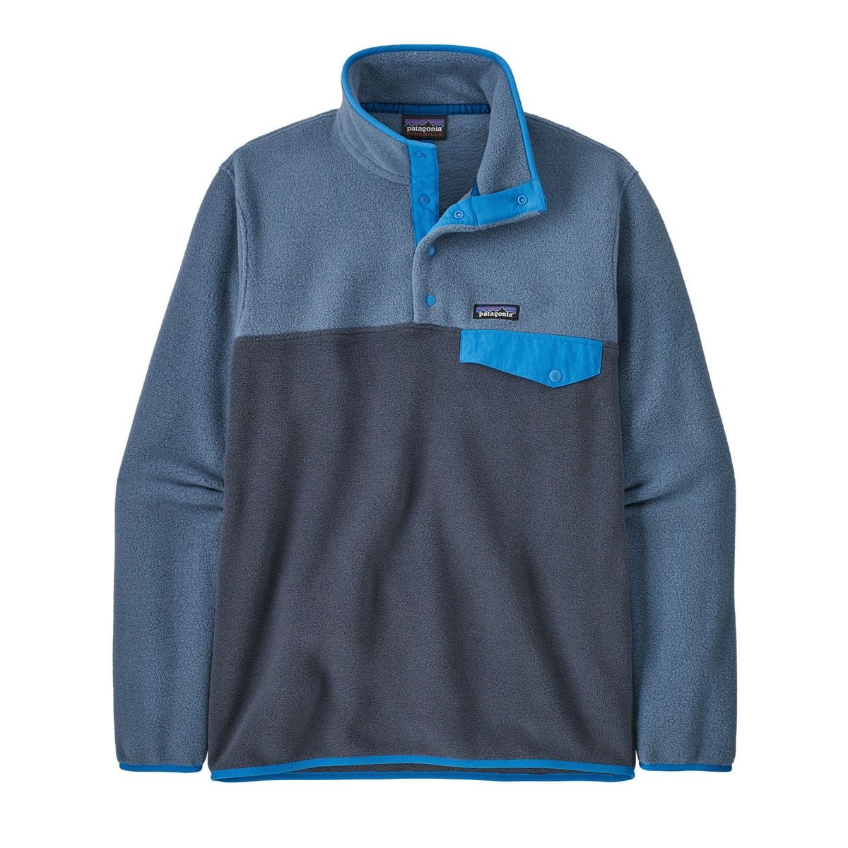 Patagonia Men's Lightweight Synchilla Snap-T Fleece Pullover Smolder Blue