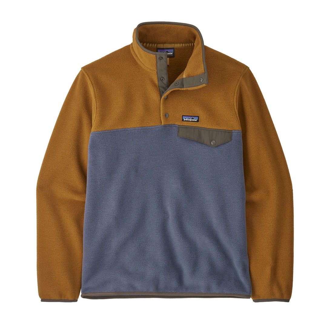 Patagonia Men's Lightweight Synchilla Snap-T Fleece Pullover Shelter Brown