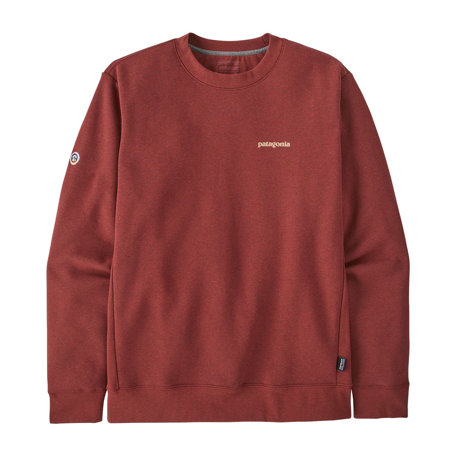 Patagonia Unisex Fitz Roy Icon Uprisal Crew Sweatshirt Mangrove Red