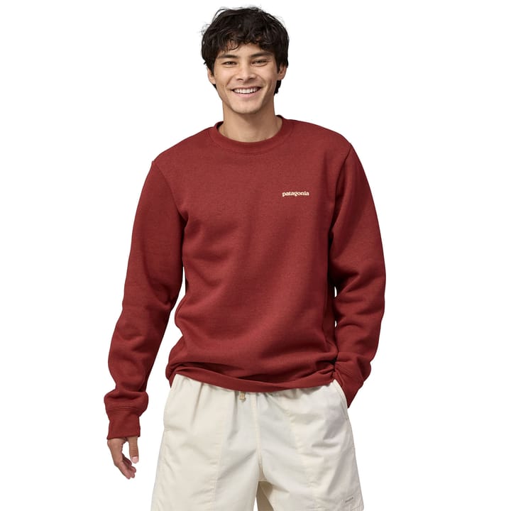 Patagonia Unisex Fitz Roy Icon Uprisal Crew Sweatshirt Mangrove Red Patagonia