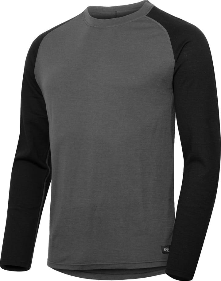 Hellner Wool Warm Base Layer Ls Men Phantom/Black Beauty Hellner