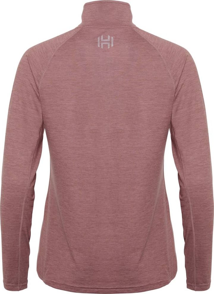 Hellner Nunis Halfzip Ls Tee Women Rose Taupe Hellner