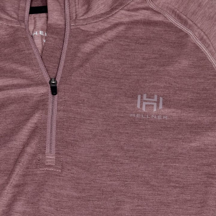 Hellner Nunis Halfzip Ls Tee Women Rose Taupe Hellner