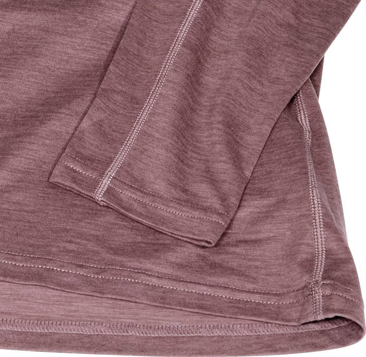 Hellner Nunis Halfzip Ls Tee Wmn Rose Taupe Hellner