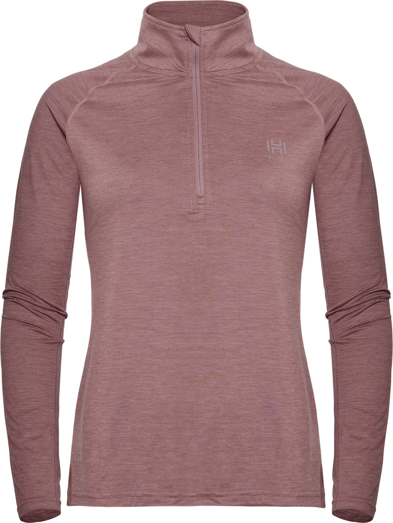 Hellner Nunis Halfzip Ls Tee Women Rose Taupe