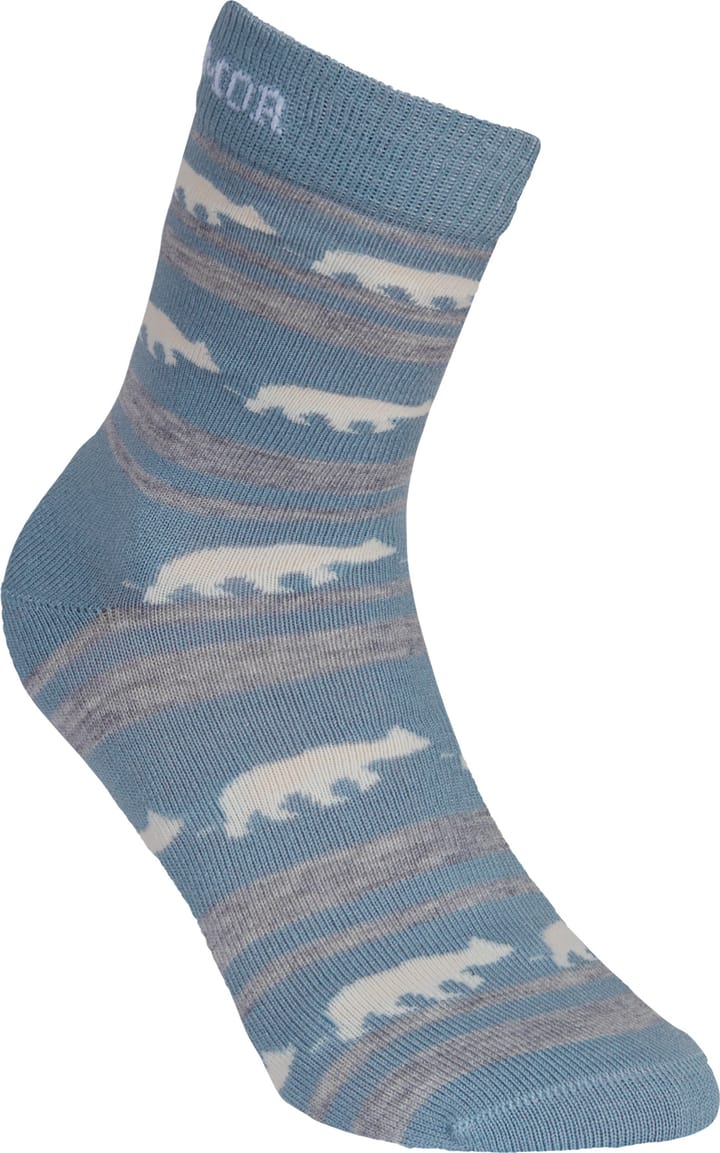 Gridarmor Striped Bear Merino Socks Blue Shadow Gridarmor