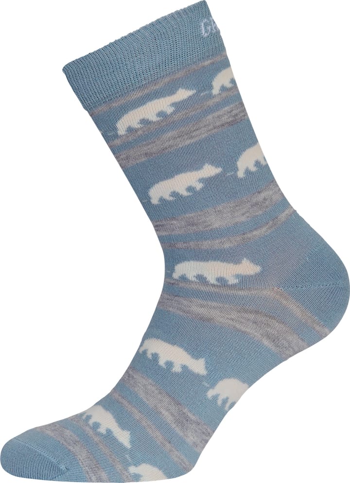 Gridarmor Striped Bear Merino Socks Blue Shadow Gridarmor