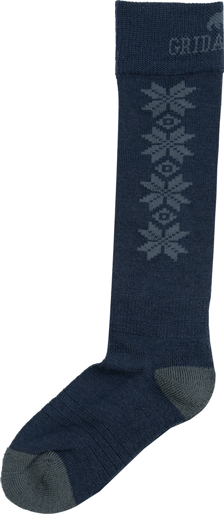 Gridarmor Kids’ Alpin Merino Ski Sokk Jr Blue/Grey