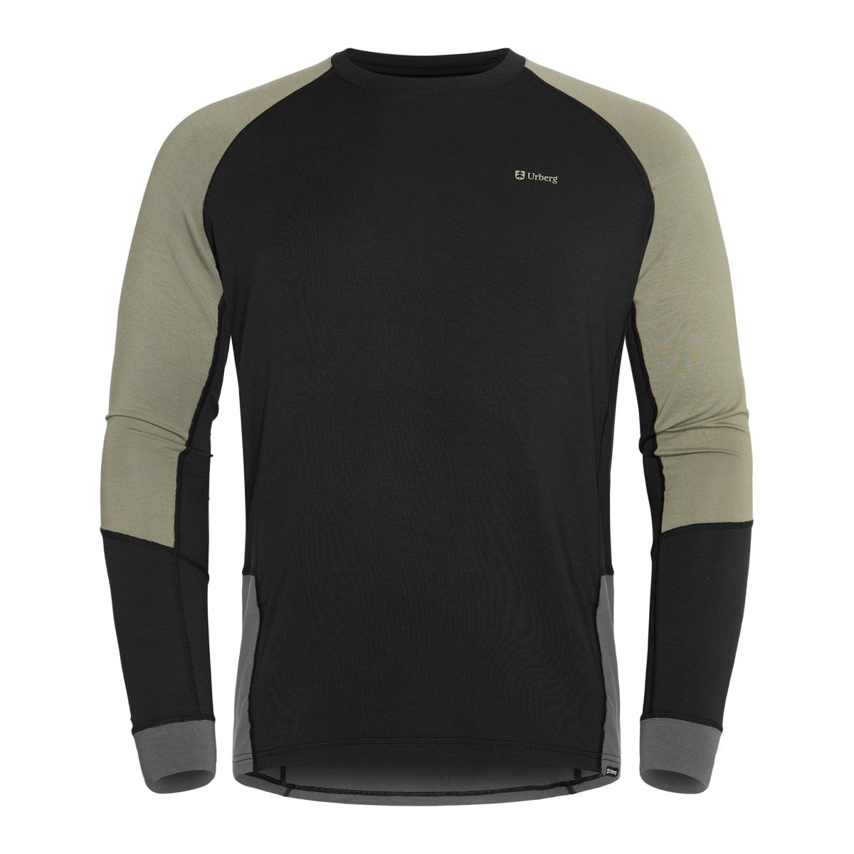 Urberg Men's Tree Base Layer Top Black Beauty