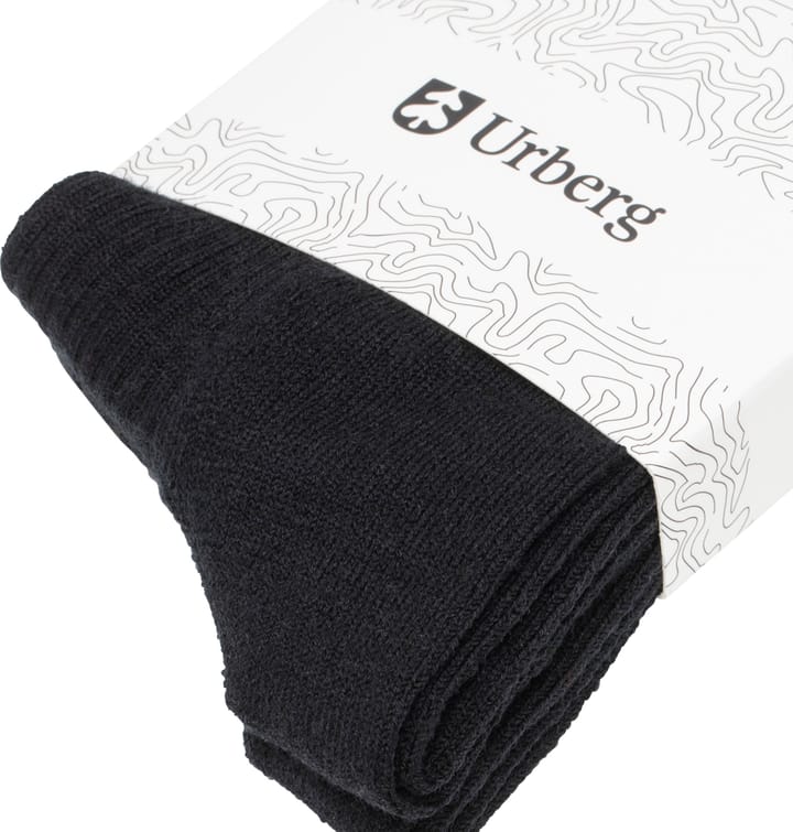 Urberg Merino Wool Ribb Sock 2p Adult Black Beauty Urberg