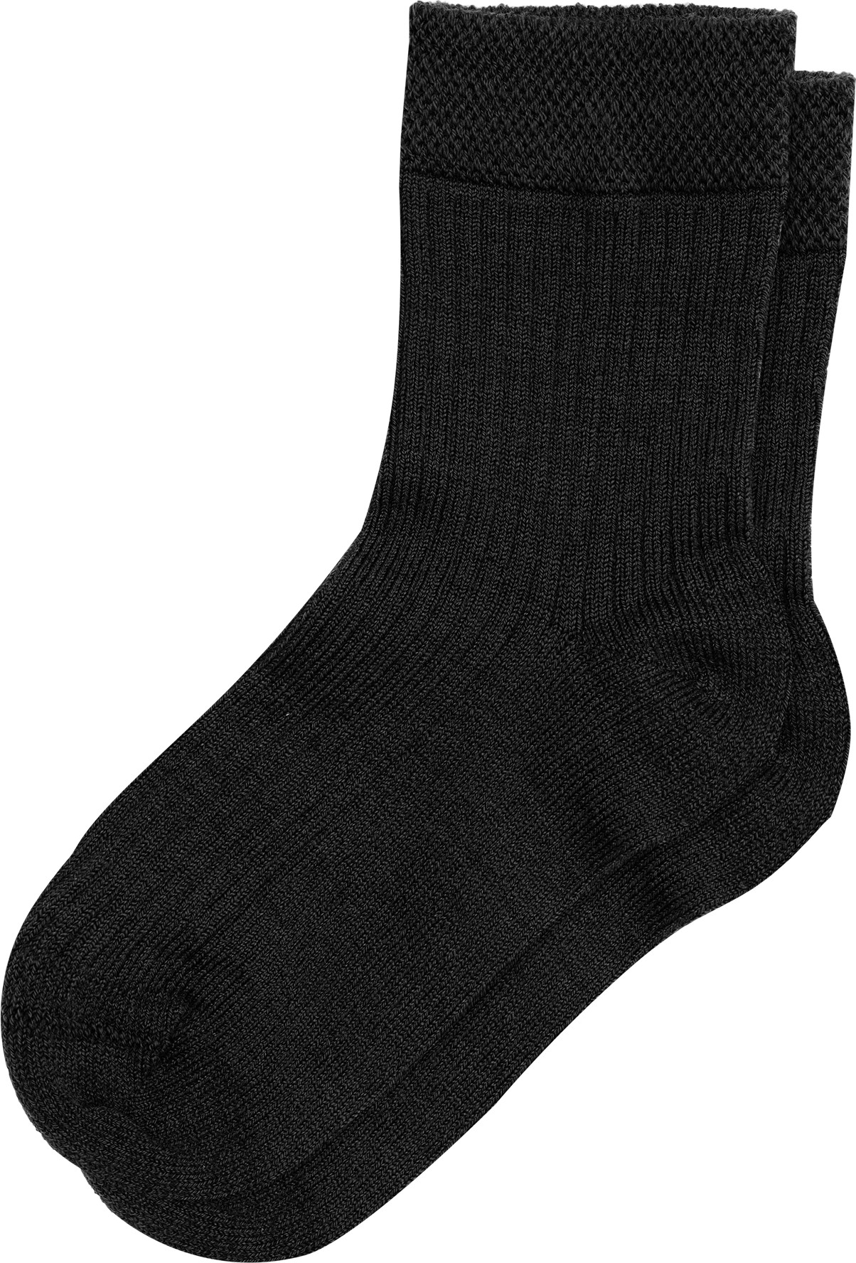 Urberg Juniors’ Merino Wool Ribb Sock 2p Black Beauty